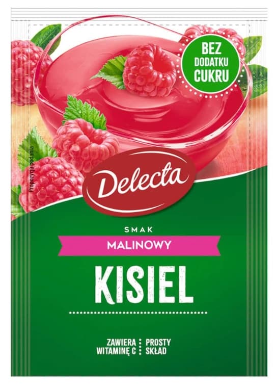 DELECTA Kisiel malinowy bez cukru. 39,21 zl/kg