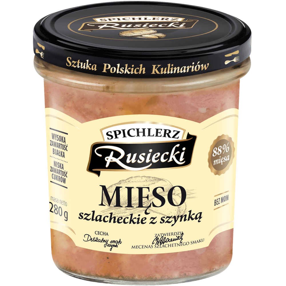 SPICHLERZ RUSIECKI Mieso szlacheckie z szynka. 35,68 zl/kg