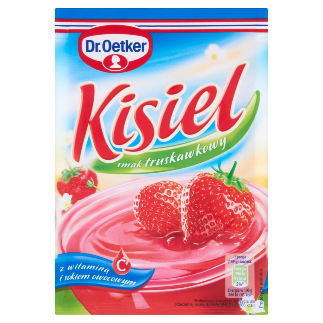 DR. OETKER Kisiel truskawkowy z witamina C. 36,58 zl/kg