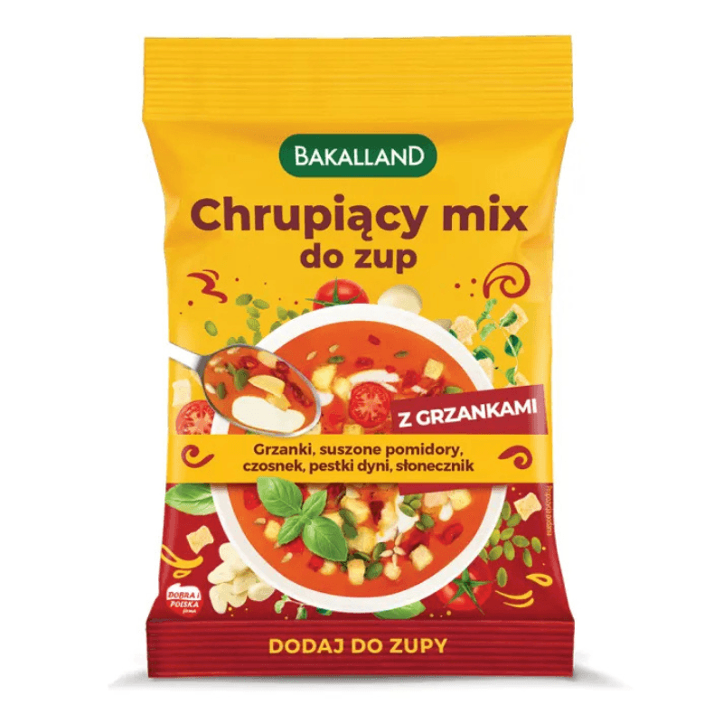 BAKALLAND Chrupiacy Mix do zup z grzankami. 83,87 zl/kg