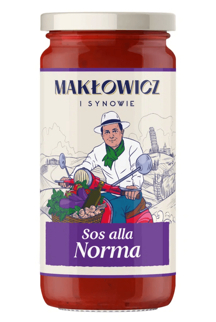 MAKLOWICZ I SYNOWIE Sos alla norma. 24,98 zl/kg