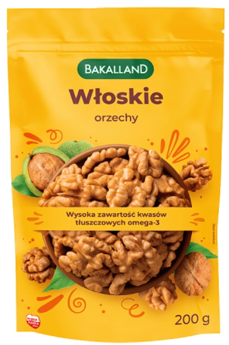 BAKALLAND Orzechy wloskie. 68,95 zl/kg