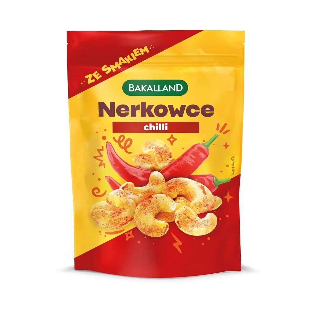 BAKALLAND Orzechy nerkowca prazone Chilli. 142,71 zl/kg