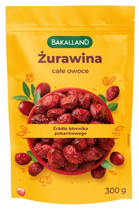BAKALLAND Zurawina suszona. 45,30 zl/kg