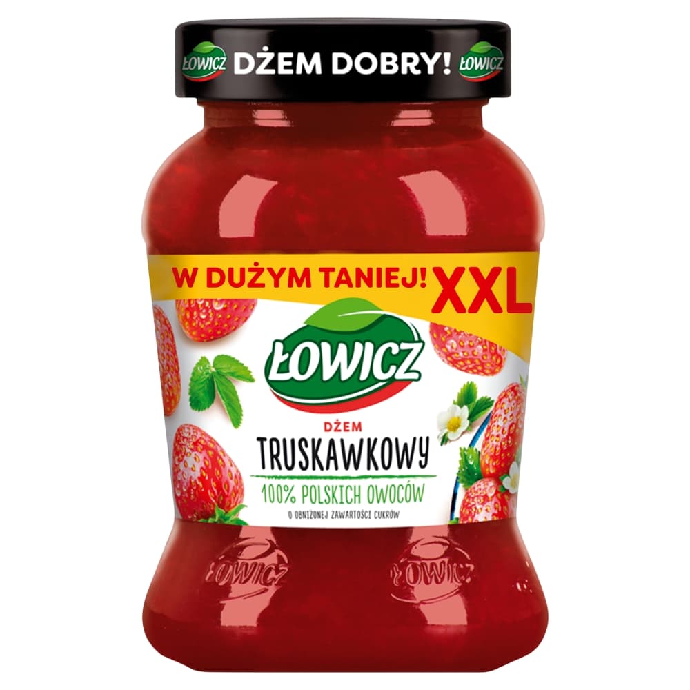 LOWICZ Dzem truskawkowy o niskiej zawartosci cukru. 22,20 zl/kg