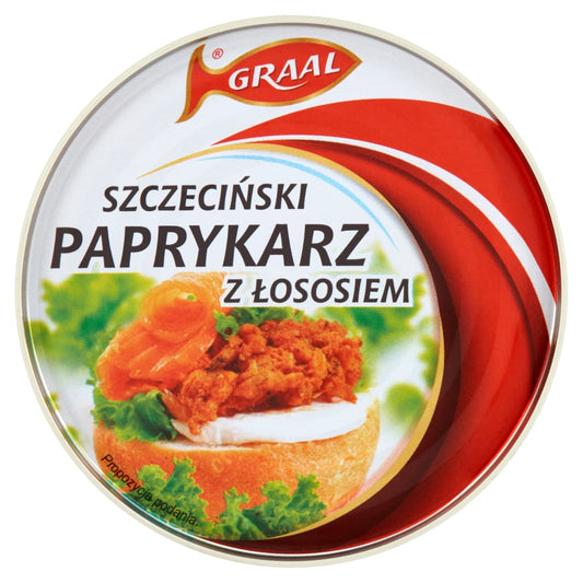 GRAAL Szczecinski paprykarz z lososiem. 19,36 zl/kg