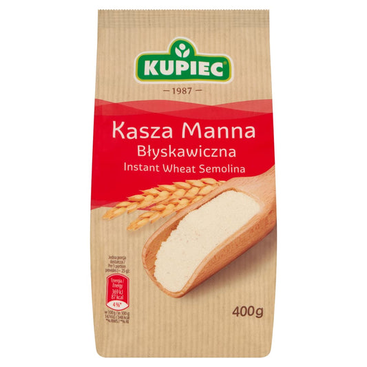 KUPIEC Kasza manna blyskawiczna. 8,98 zl/kg