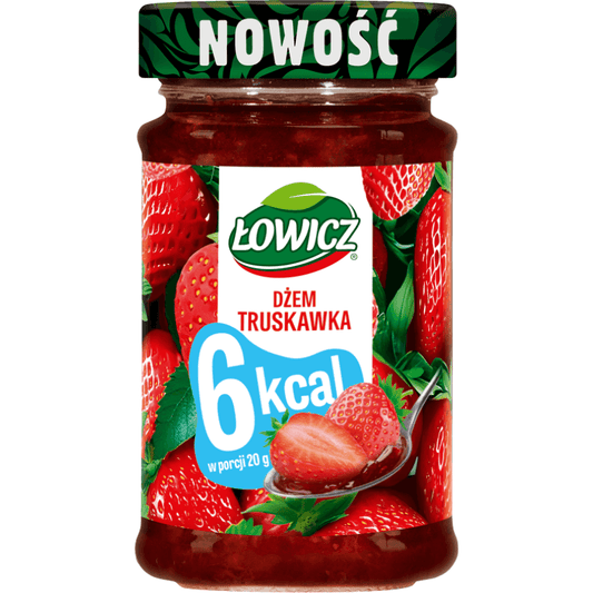 LOWICZ Dzem o smaku truskawkowym niskokaloryczny. 42,45 zl/kg