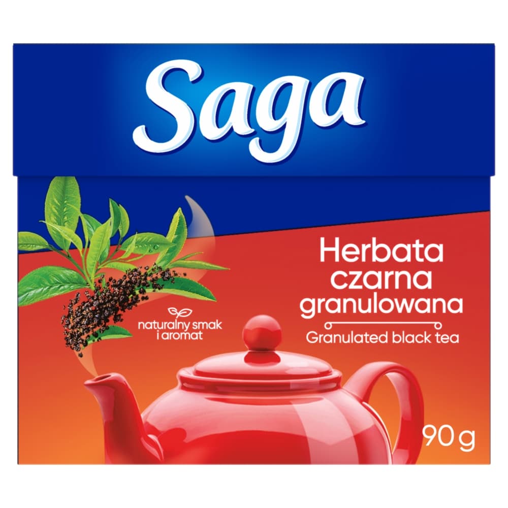 SAGA Herbata czarna granulowana. 69,89 zl/kg