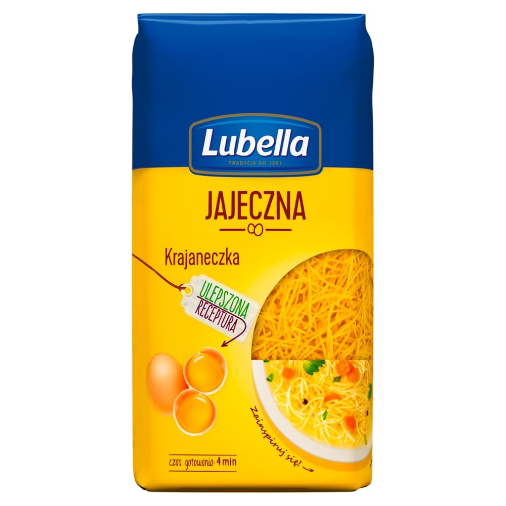 LUBELLA Makaron jajeczny krajaneczka. 15,16 zl/kg