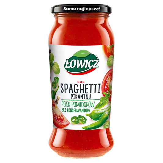 LOWICZ Sos spaghetti pikantny. 18,38 zl/kg