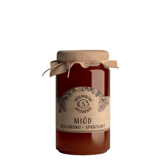 ORYGINALNA SPIZARNIA Miod spadziowy nektarowy. 46,46 zl/kg