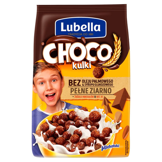 MLEKOLAKI Platki choco kulki. 18,78 zl/kg