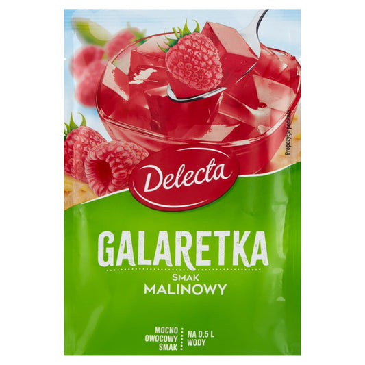 DELECTA Galaretka malinowa. 33,57 zl/kg