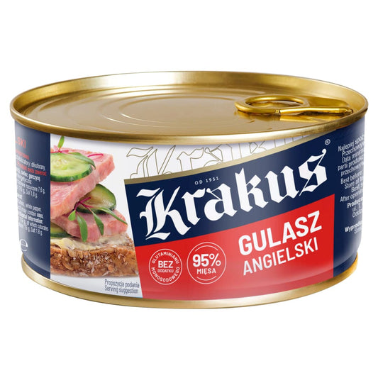 KRAKUS Konserwa gulasz angielski. 33,30 zl/kg