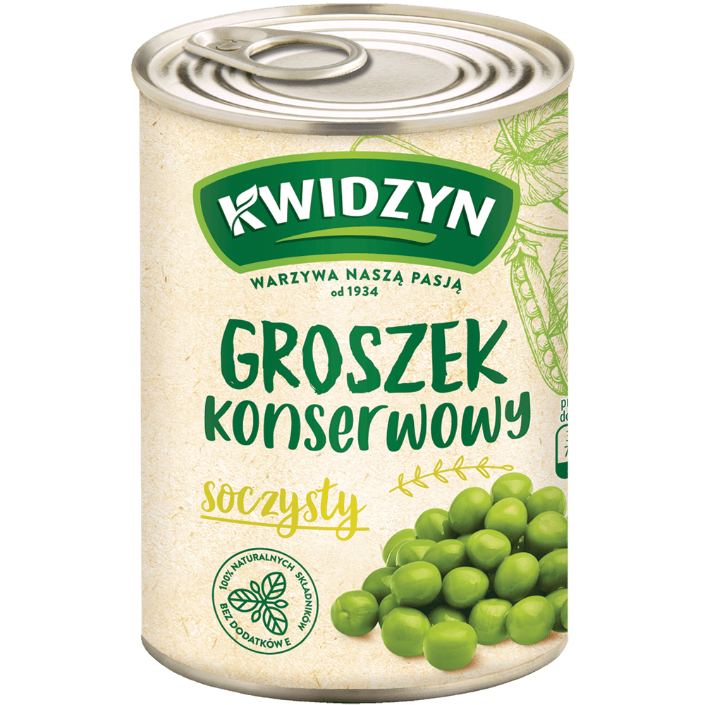 KWIDZYN Groszek konserwowy. 7,98 zl/kg